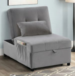 Dakota Grey Convertible Chair