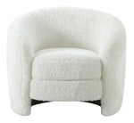 Dakota White Faux Shearling Accent Chair