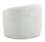 Dakota White Faux Shearling Accent Chair