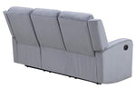 Dale 2-Pc Grey Soft Fabric Manual Recliner Sofa Set