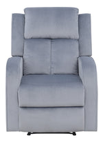 Dale 3-Pc Grey Soft Fabric Manual Recliner Sofa Set