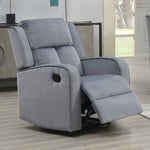 Dale Grey Soft Fabric Manual Recliner