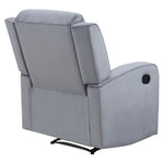 Dale Grey Soft Fabric Manual Recliner