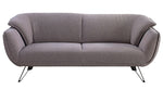 Dalya Gray Linen 2-Seat Sofa