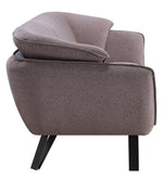 Dalya Gray Linen 2-Seat Sofa