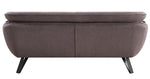 Dalya Gray Linen 2-Seat Sofa