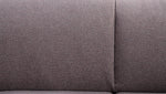 Dalya Gray Linen 2-Seat Sofa