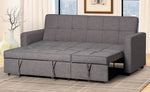 Damaris Dark Gray Fabric Tufted Sofa Bed