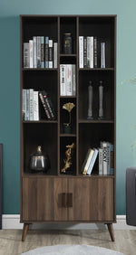 Daniela Dark Walnut Wood Bookcase