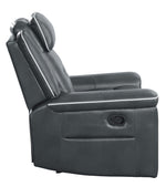 Darwan Dark Gray Premium Faux Leather Manual Recliner