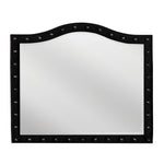 Deanna Black Velvet Frame Dresser Mirror