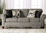 Delgada Graphite Chenille Sofa (Oversized)