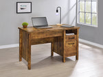 Delwin Antique Nutmeg Wood Lift-Top Office Desk