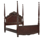 Deryn Park Cherry Wood King Poster Bed