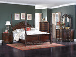 Deryn Park Cherry Wood King Poster Bed