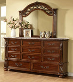 Devi 5-Pc Cherry Wood Queen Bedroom Set