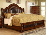 Devi Cherry Wood Cal King Bed