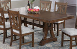 Dione Brown Wood Rectangular Extendable Dining Table