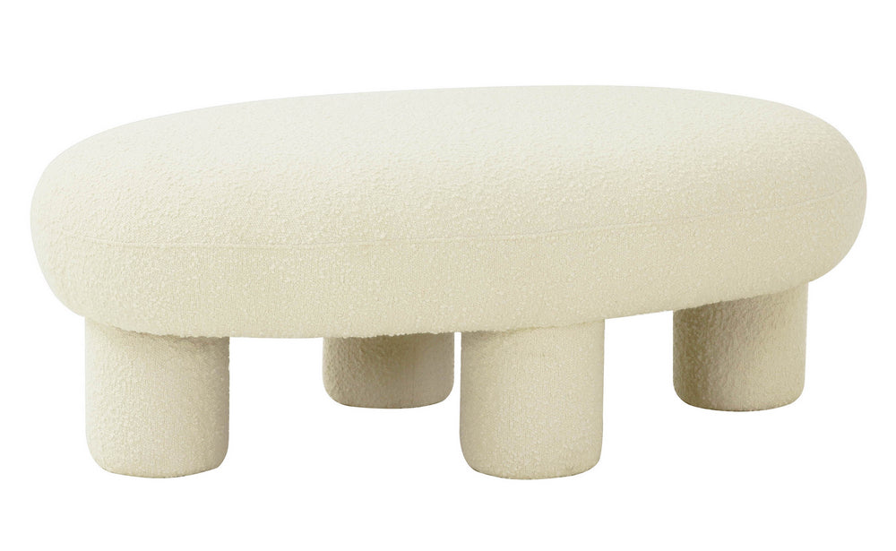 Discus Cream Boucle Ottoman