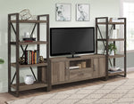 Dogue Brown/Gunmetal Wood 63" TV Stand