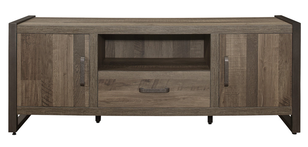 Dogue Brown/Gunmetal Wood 63" TV Stand