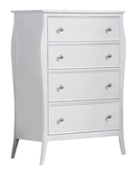 Dominique 5-Pc White Wood Full Panel Bedroom Set