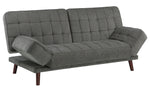 Driggs Dark Gray Chenille Fabric Tufted Sofa Bed