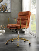 Dudley Rust Top Grain Leather Executive Office Chair