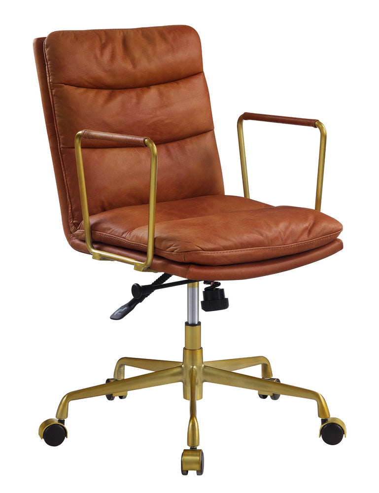 Dudley Rust Top Grain Leather Executive Office Chair