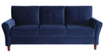 Dunleith 2-Pc Blue Velvet Fabric Sofa Set