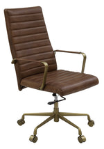 Duralo Saturn Leather/Metal Office Chair