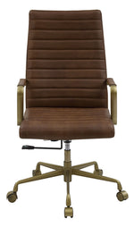 Duralo Saturn Leather/Metal Office Chair