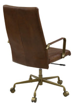 Duralo Saturn Leather/Metal Office Chair