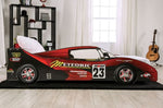 Dustrack Race Car Design Red Wood Twin Bed