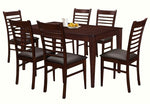 Edda 2 Black/Brown Wood Side Chairs