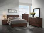 Edmonton 5-Pc Rustic Tobacco Wood Cal King Bedroom Set