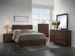 Edmonton Rustic Tobacco Wood 6-Drawer Dresser with Mirror