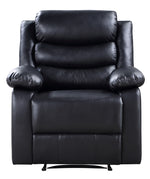 Eilbra Black PU Leather Power Recliner