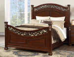 Eileen Cherry Wood Cal King Poster Bed