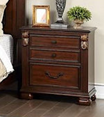 Eileena Cherry Wood 2-Drawer Nightstand