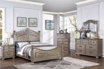 Eileena Champagne Wood King Poster Bed