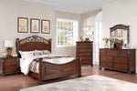 Eileena Cherry Wood Queen Poster Bed