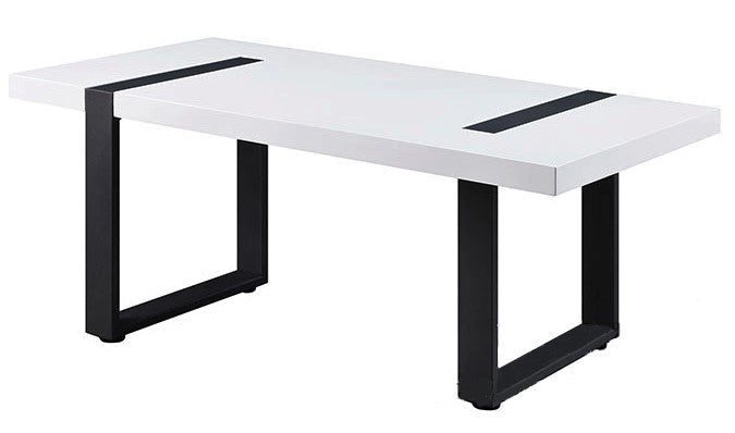 Eimear White/Black Metal Coffee Table