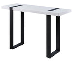 Eimear White/Black Metal Sofa Table