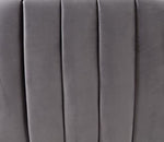 Elchanon Gray Velvet Plush Tufted Sofa