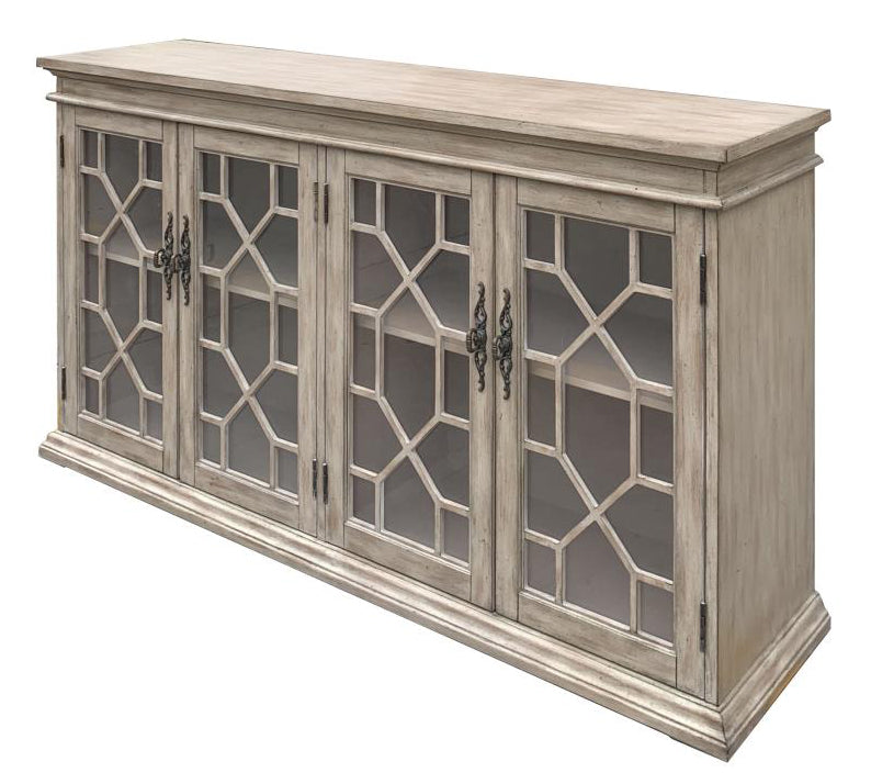 Elianna Light Honey Wood Accent Cabinet