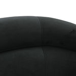 Ellison Contemporary Black Velvet Sofa