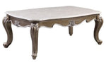 Elozzol Antique Bronze Finish Wood/Marble Coffee Table