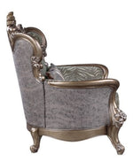 Elozzol Fabric/Antique Bronze Finish Chair