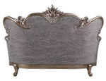 Elozzol Fabric/Antique Bronze Finish Loveseat